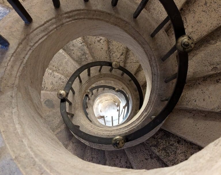 bernini's spiral staircase at santa maria maggiore