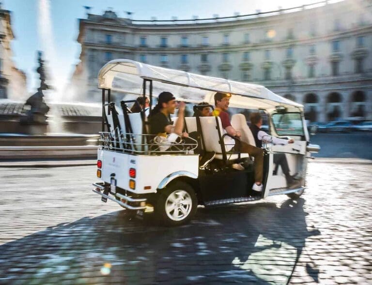 Through Eternity Tours Leading a Tuk Tuk Tour of Rome