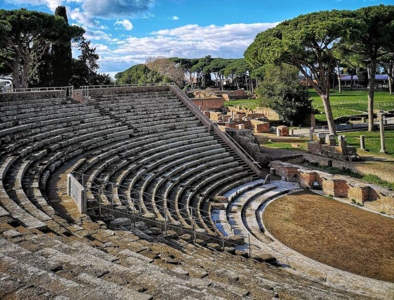 the theater of ostia antica