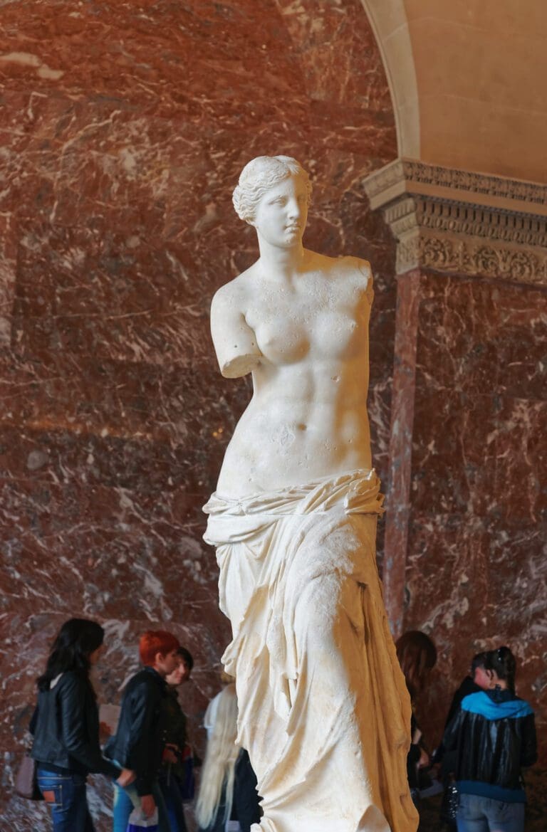 Venus de Milo at Louvre museum in Paris France
