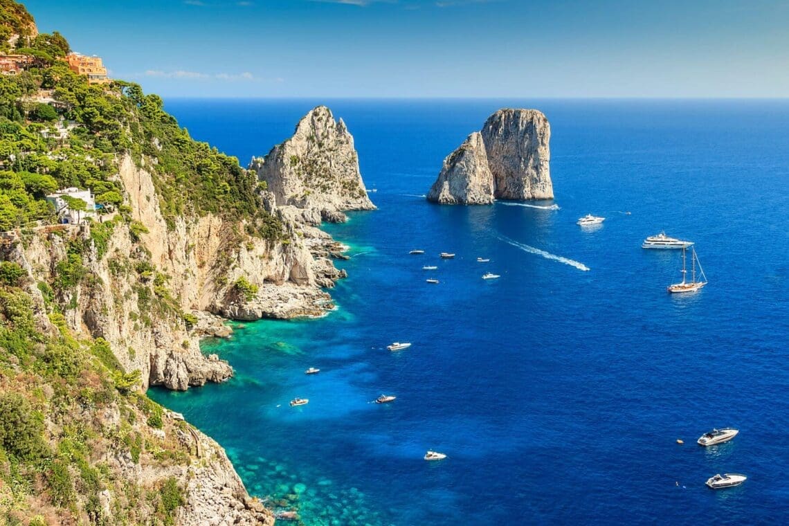 a view of capri
