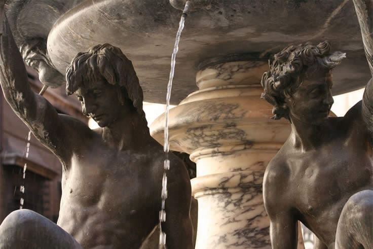 the Fountain of Turtles in the Jewish Ghetto