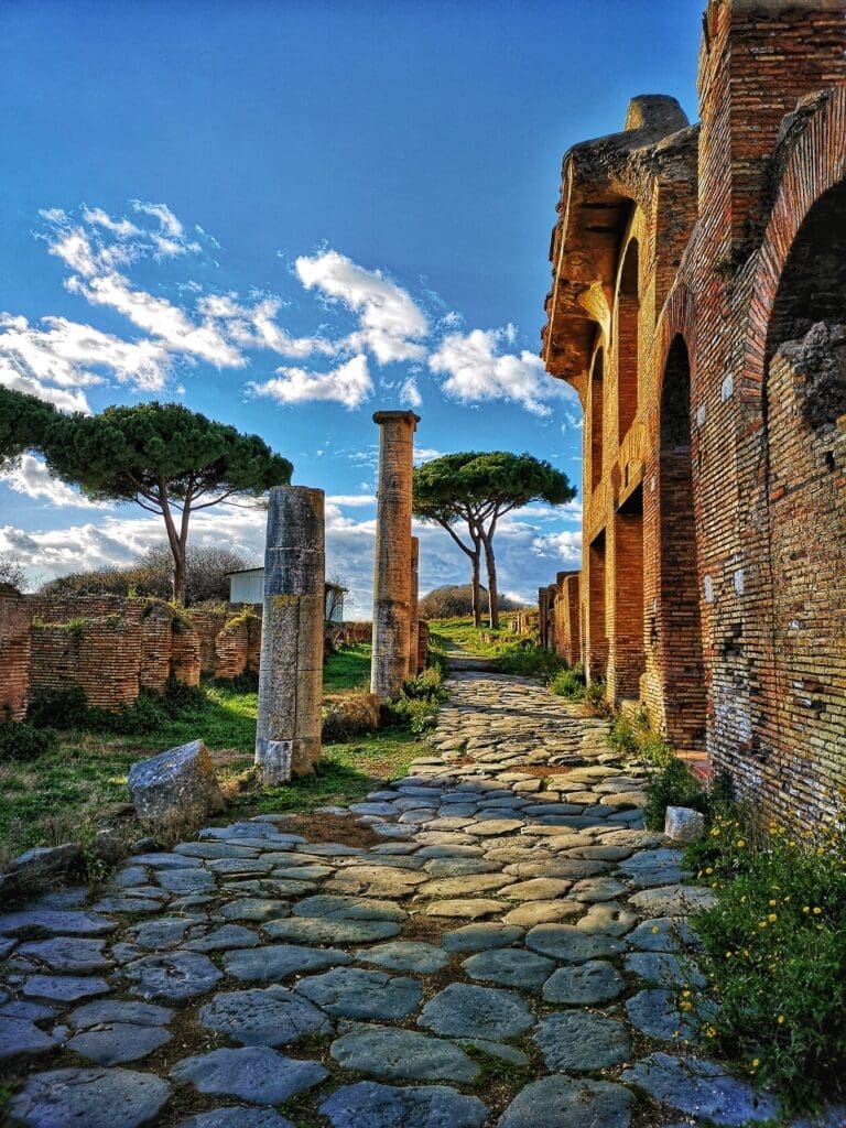 the magnificent remains of ostia antica outside rome