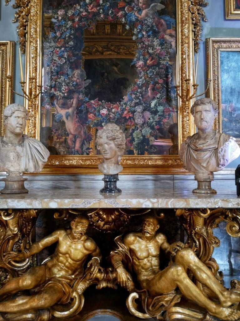 the opulent interior of the palazzo colonna