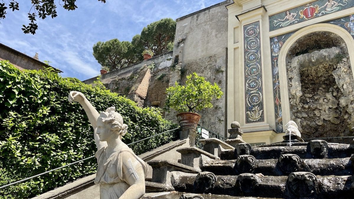 the gardens of the palazzo colonna