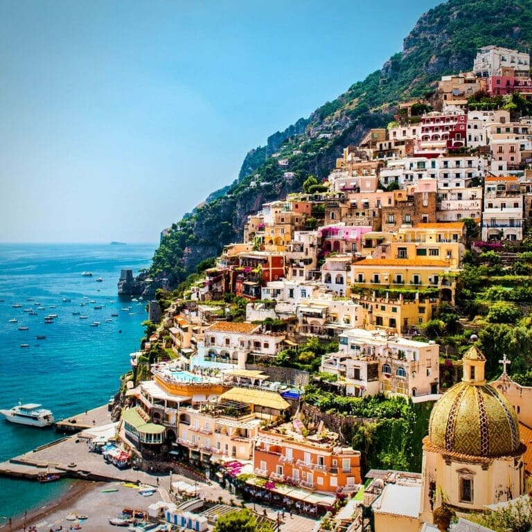 view of positano in italy