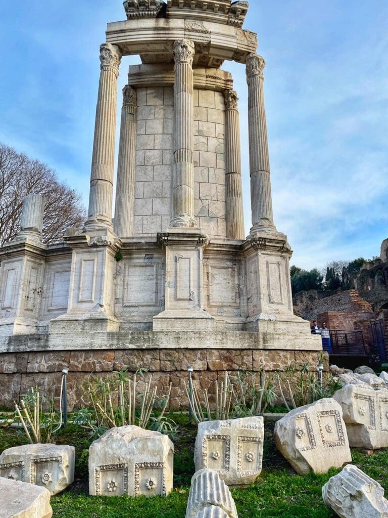 the temple of vesta in the roman forum