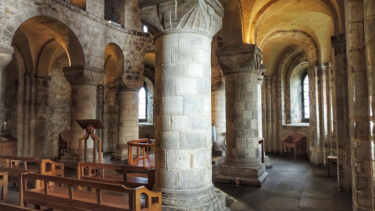 Romanesque Chapel of St John inside the Tower of London